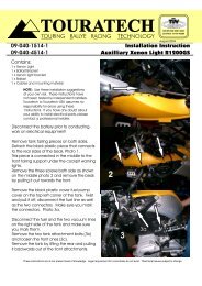 How to Install (pdf) - Touratech-USA