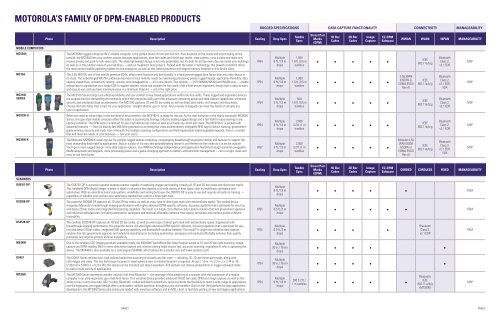 DPM Products at a Glance brochure - Brochures - Motorola Solutions