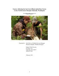 Factors Affecting the Survival of Black-tailed Deer Fawns on the ...