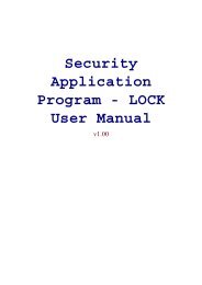 LOCK User Manual - Integral Memory PLC