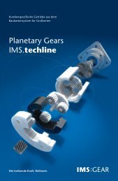 Produktlinie IMS.techline - IMS Gear GmbH