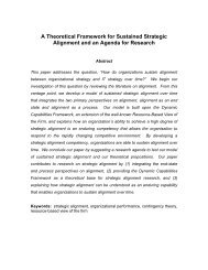 A Theoretical Framework for Sustained Strategic ... - Sprouts