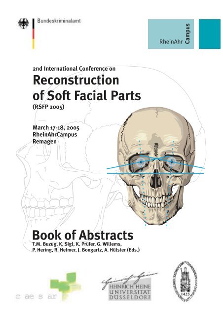 Reconstruction of Soft Facial Parts Book of Abstracts