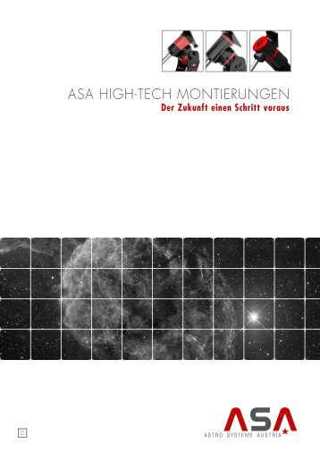 ASA HIGH-TECH MONTIERUNGEN - Astro Systeme Austria