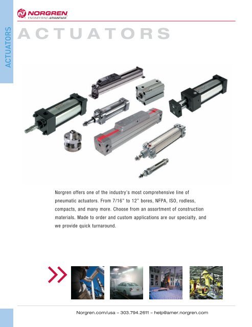 tors actuators - Norgren Pneumatics. Motion Control Equipment ...