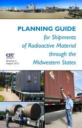 PLANNING GUIDE for Shipments of Radioactive ... - CSG Midwest