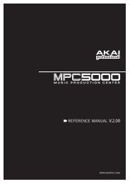 MPC5000 Manual - Platinum Audiolab