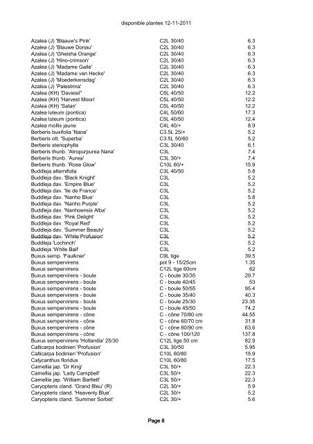 disponible plantes 12-11-2011 - Proximedia