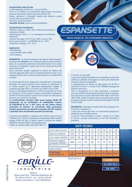 catalogo espansette in pdf - Fioretti Rappresentanze
