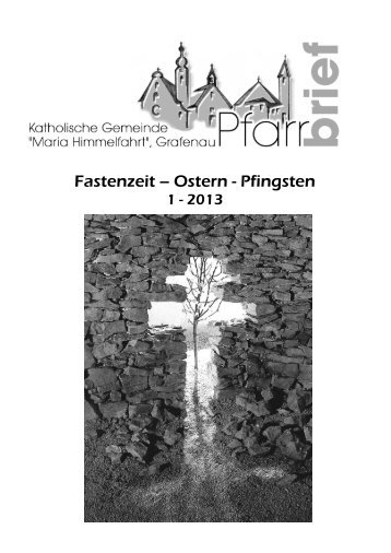 Pfarrbrief 01-2013 - Stadtpfarrei Grafenau