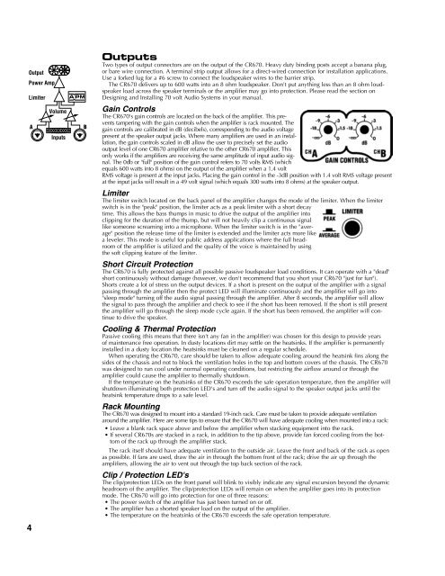 OWNER'S MANUAL - Yorkville Sound