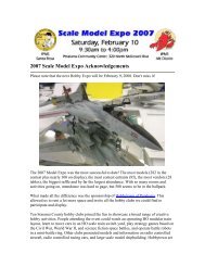 2007 Scale Model Expo Acknowledgements - IPMS Santa Rosa