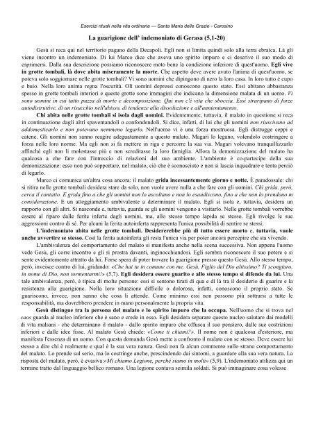 La guarigione dell' indemoniato di Gerasa (5,1-20) - Parrocchia S ...