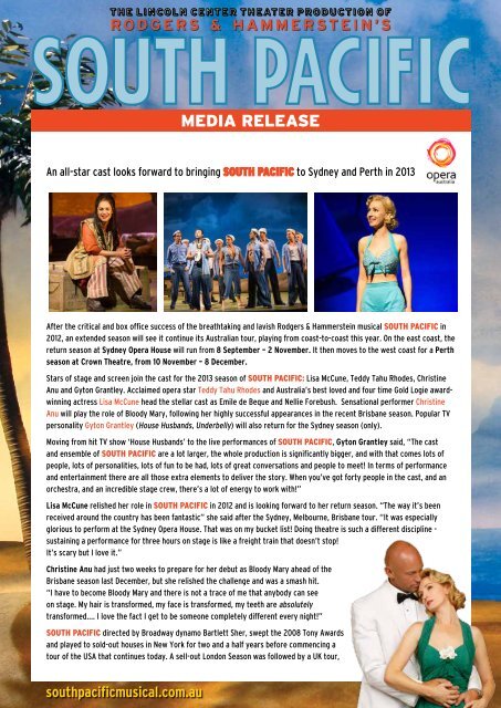 MEDIA RELEASE - Opera Australia