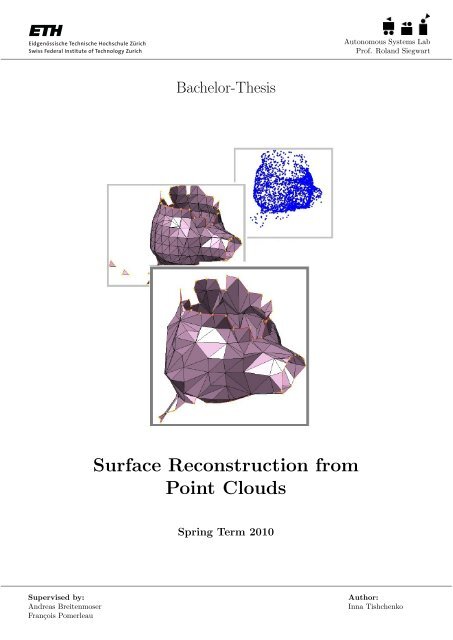 Surface Reconstruction from Point Clouds - Student Projects
