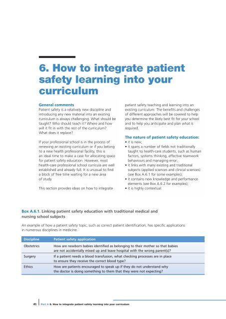 (WHO) Patient Safety Curriculum Guide - CAIPE
