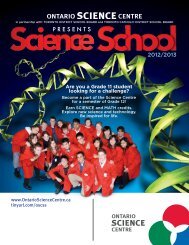 School Brochure - Ontario Science Centre