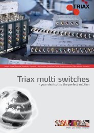 Triax multi switches