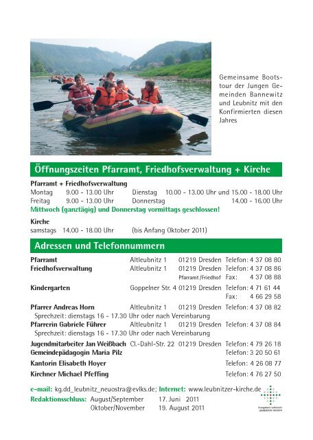 08-09 - Ev. - Luth. Kirchgemeinde Dresden-Leubnitz-Neuostra