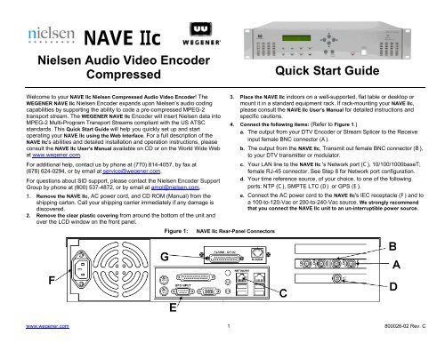 Neilson Encoder NAVE IIc Nielsen Audio Video Encoder Compressed ... - Wegener