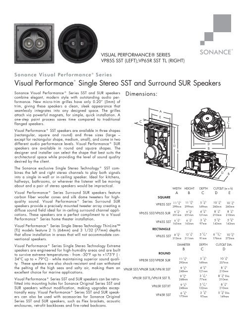 sonance vp65r