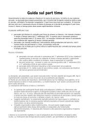 Guida sul part time - internet scuola