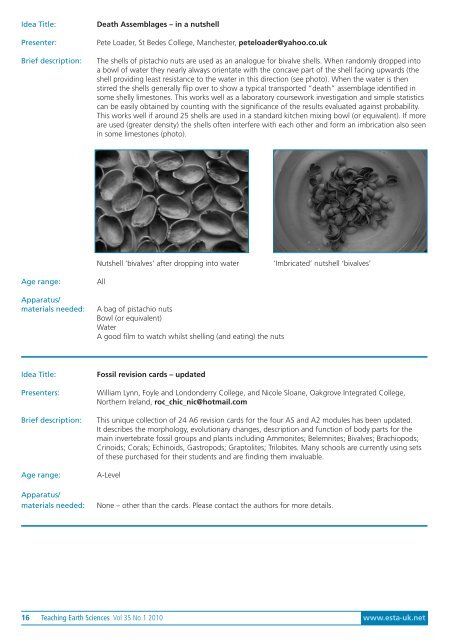 Teaching Earth Sciences - Earth Science Teachers' Association