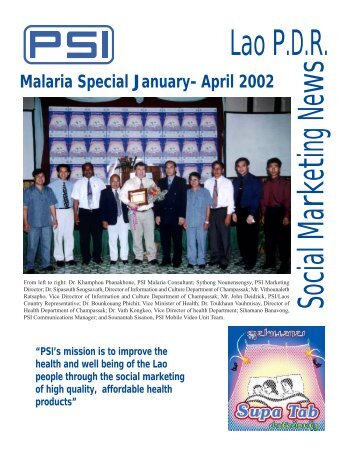 PSI/Laos Malaria Project Special January-April 2002 - Internet ...