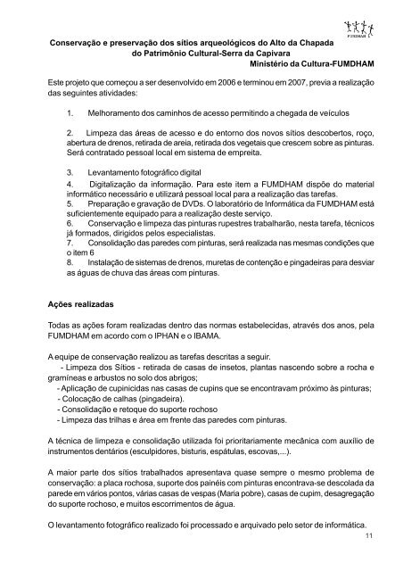 RelatÃ³rio Anual - 2007 - FundaÃ§Ã£o Museu do Homem Americano