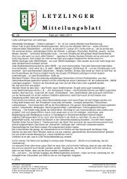 LETZLINGER Mitteilungsblatt - Letzlingen