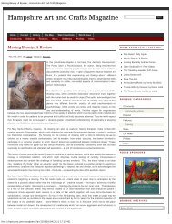 Moving Beauty: A Review - Hampshire Art and Crafts Magazine - Artlit