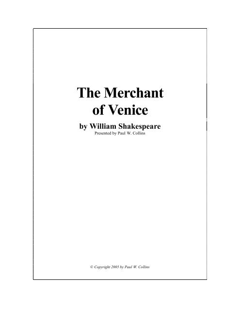 The Merchant of Venice - Shakespeare Right Now!