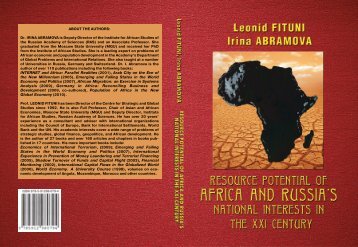 L. Fituni, I. Abramova Resource Potential of Africa and Russia's ...