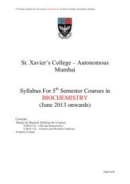 St. Xavier's College Ã¢Â€Â“ Autonomous Mumbai Syllabus For 5 Semester ...