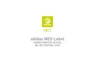 Segmentierung der adidas NEO Label Kollektion