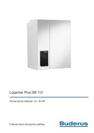 Logamax Plus GB 112 - Buderus HungÃ¡ria FÅ±tÃ©stechnika Kft.