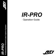IR PRO Operation Guide - MW-AUDIO