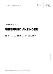 SIEGFRIED ANZINGER - Lentos Kunstmuseum Linz