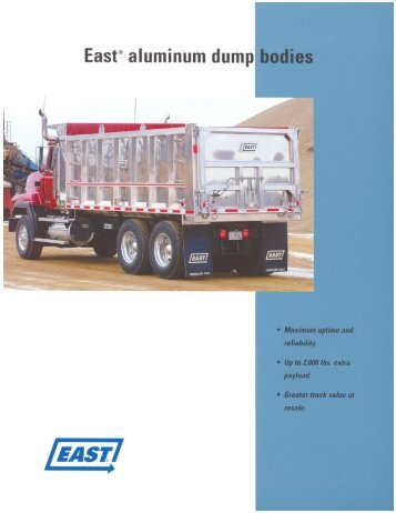 EastÂ® aluminum dump bodies - East Manufacturing