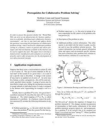 Prerequisites for Collaborative Problem Solving 1 Application ...