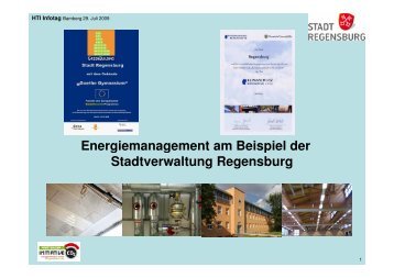 Energiemanagement bei der Stadtverwaltung Regensburg
