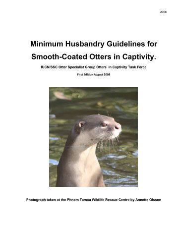 Minimum Husbandry Guidelines for Smooth-Coated Otters in Captivity
