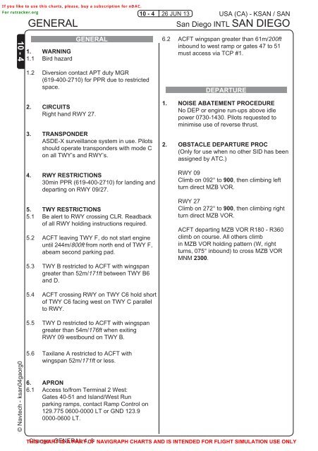 Ksan Departure Charts