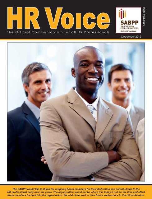 The Official Communication for all HR Professionals - SABPP
