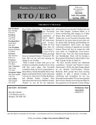 Spring 2008 Newsletter - RTO/ERO District 7 Windsor-Essex