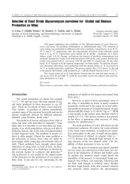 Selection of Yeast Strain Kluyveromyces marxianus for Alcohol and ...