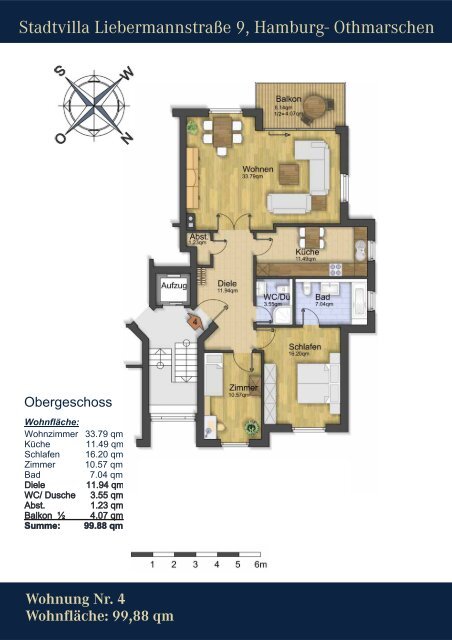 Maisonette - Wohnung Nr. 1 Wohn-NutzflÃ¤che: 145,86 qm