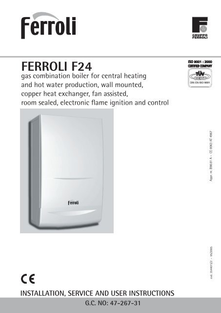 Ferroli F24 Manual