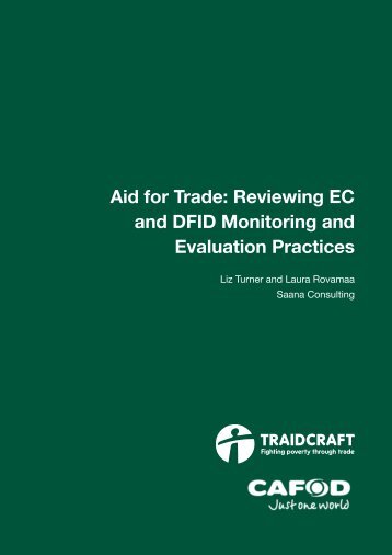 Aid for Trade: Reviewing EC and DFID Monitoring and ... - Traidcraft