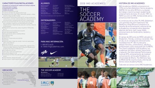 THE SOCCER ACADEMY - IMG Academy